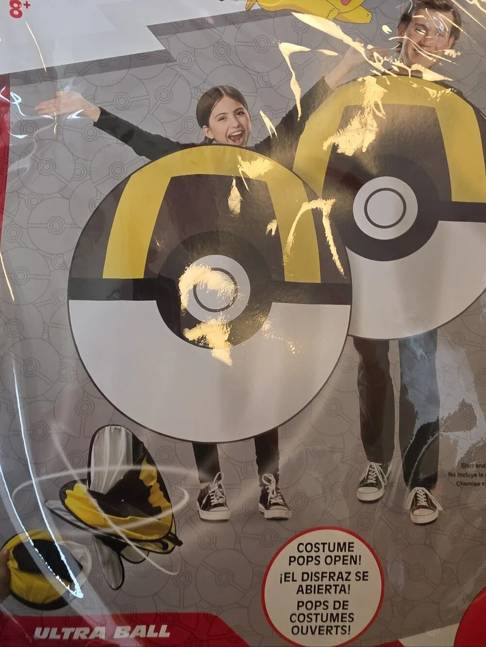 NIP Disguise Pokemon One Size Fits Most Ultra Ball Halloween Costume